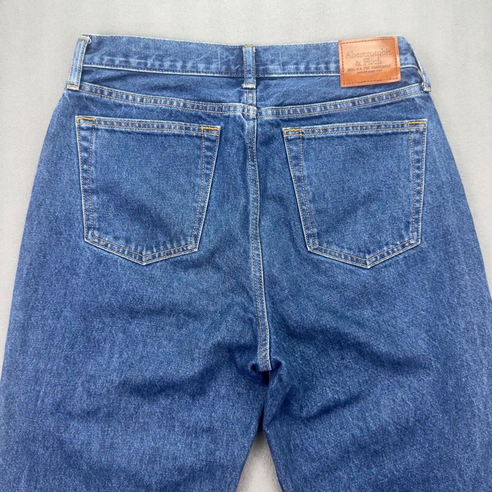 Abercrombie & Fitch Baggy Authentic Rigid Denim Jeans 30x30 Blue - Picture 5 of 10